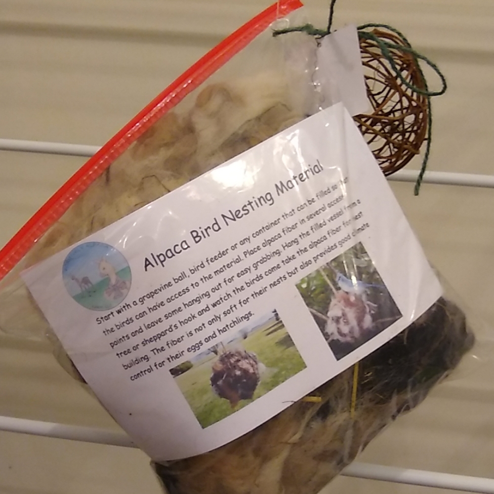 Alpaca Fiber Bird nesting kit